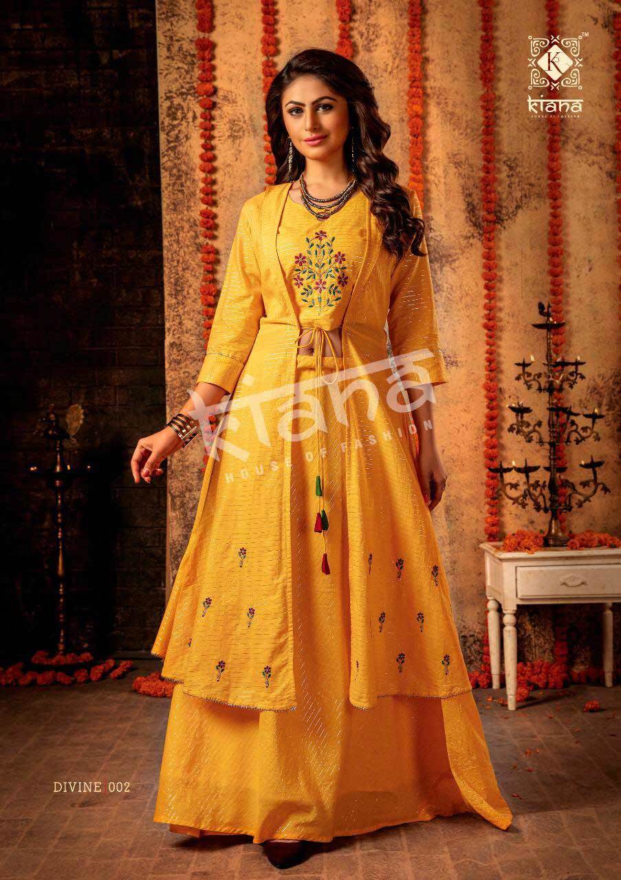 Spring Divine Kiana Mal Lurex Shrug Navratri Festival Kurta
