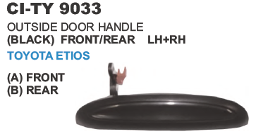 Outside Door Handle Front/Rear Toyota Etios
