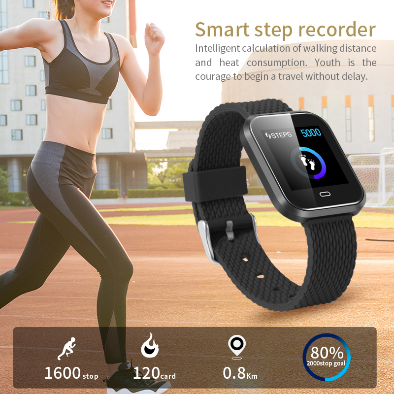 Smart Fitness Bracelet Heart Rate Monitor Tracker Bluetooth Smartphone Sku Cd16 Application: Manipulation Mode: Full Touch Control