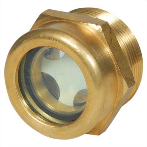 Brass Oil Level Indicator - Compact Design for Small Oil Tanks | High Temperature Resistance, Suitable for Mineral Oils and Hydraulic Fluids