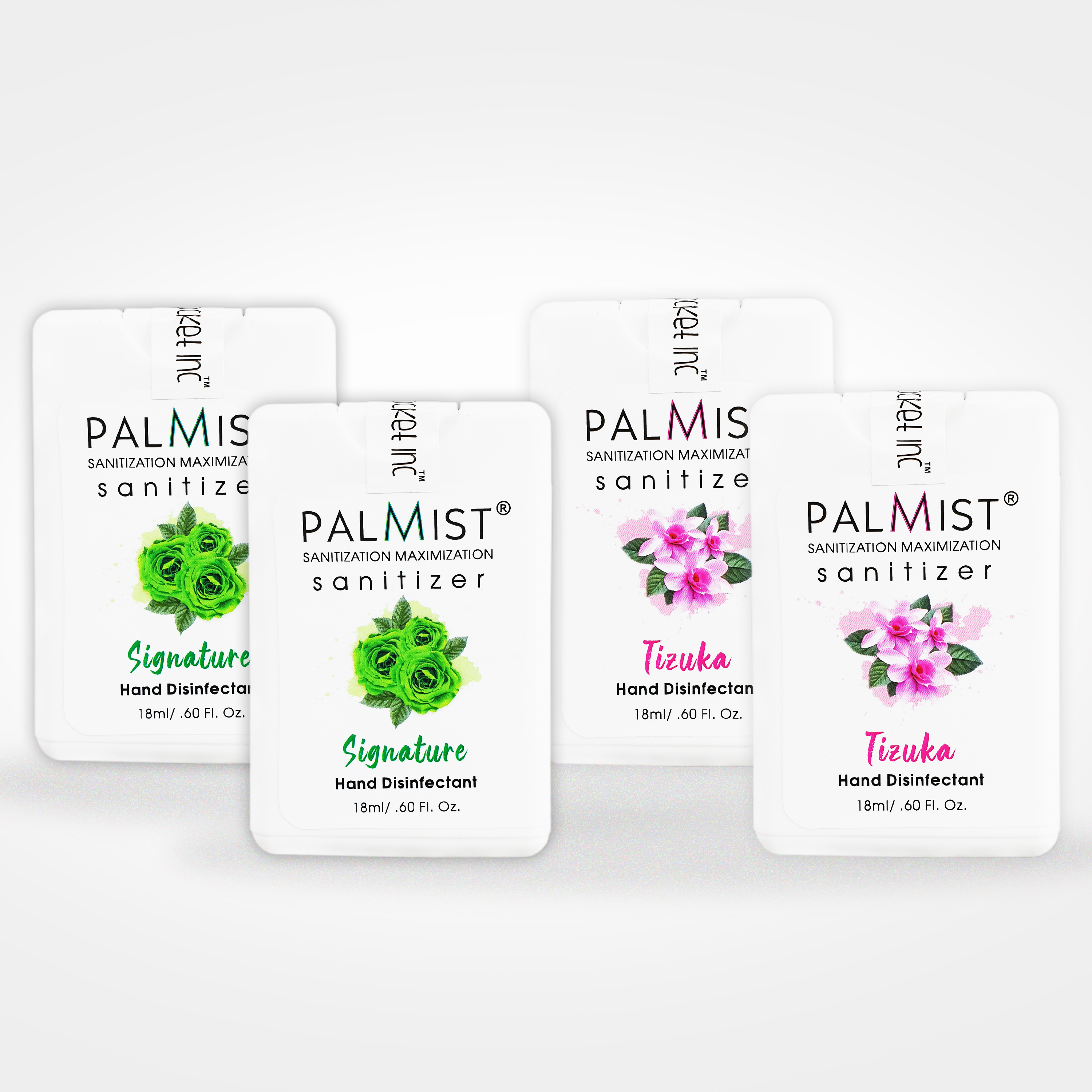 Palmist Sanitizer Spray - 18ml Card-bottle | 250 Sprays, Easy Mist Sprayer, Oudh & Flowery Fragrance, 36 Months Shelf Life