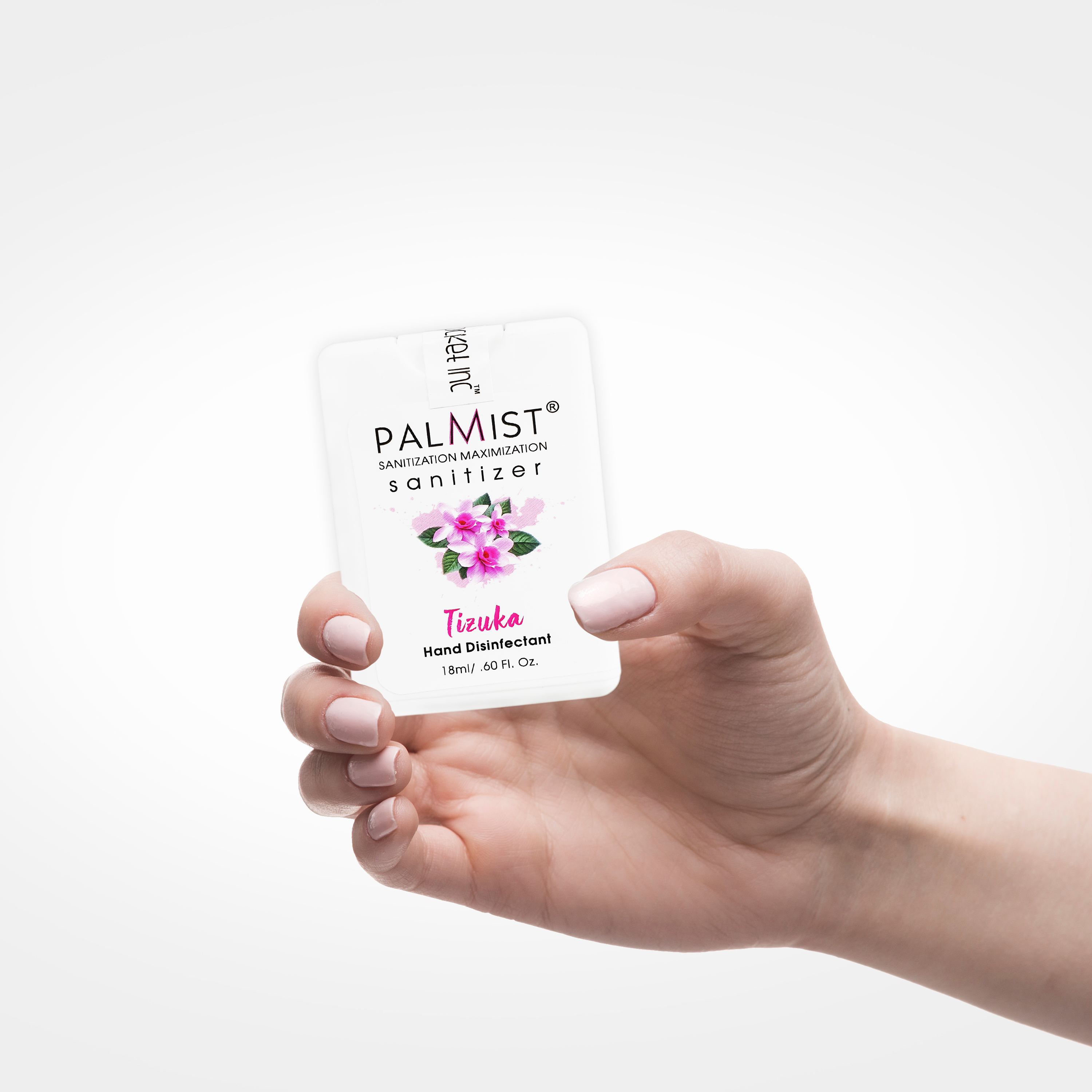 Palmist Sanitizer Spray - 18ml Card-bottle | 250 Sprays, Easy Mist Sprayer, Oudh & Flowery Fragrance, 36 Months Shelf Life