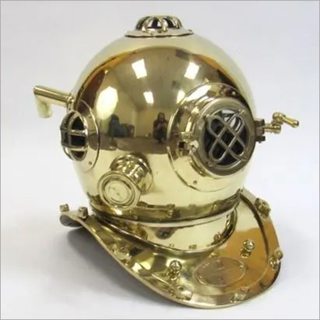 Diver Helmet Mark Five Solid Brass, Navy Finish | Nautical Decor, Elegant Display, Authentic Reproduction