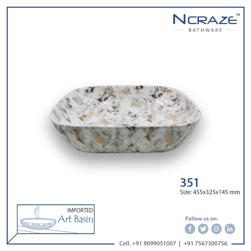 Decorative White Color Wash Basin