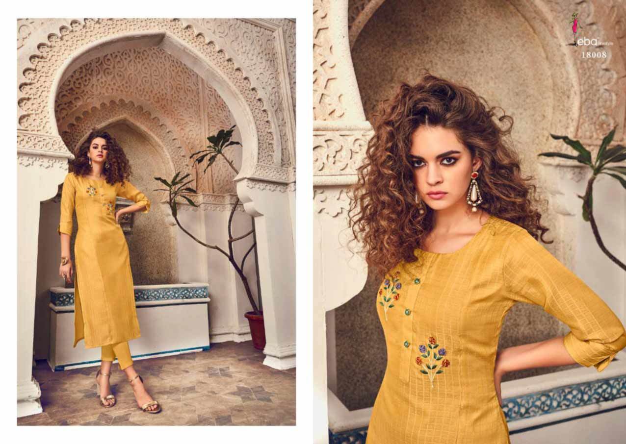 Winter Eba Instagirl Hand Embroidery Kurti Supplier