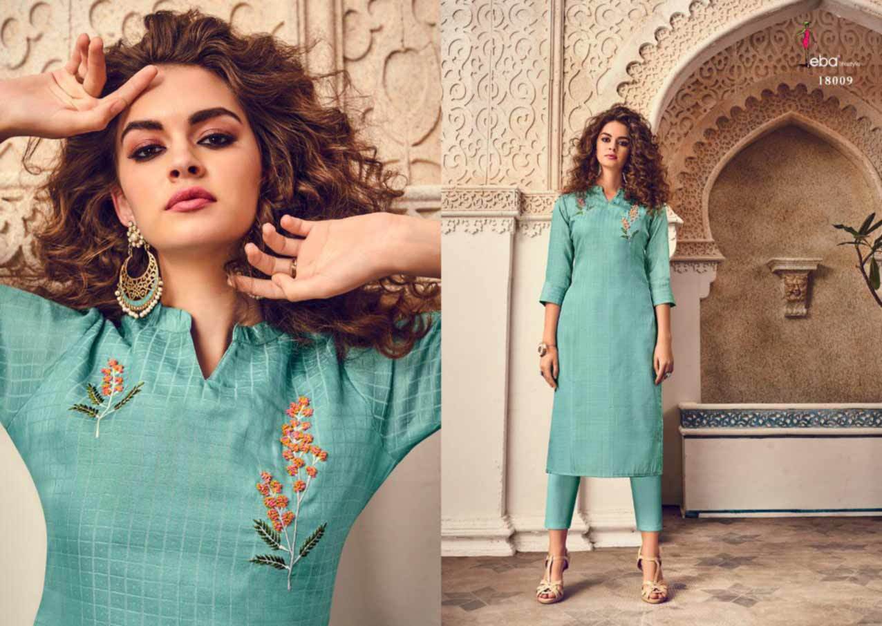Winter Eba Instagirl Hand Embroidery Kurti Supplier