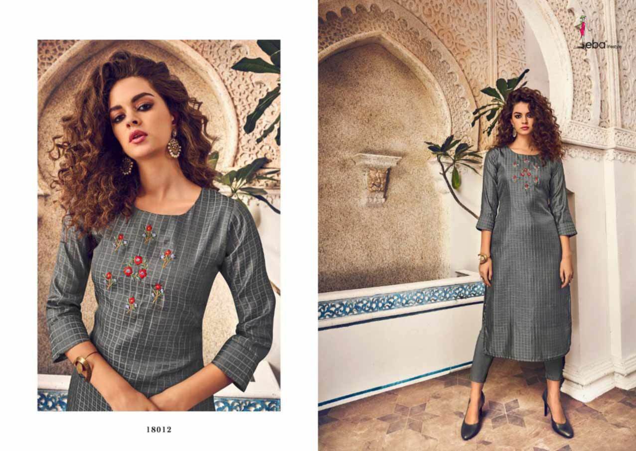 Winter Eba Instagirl Hand Embroidery Kurti Supplier