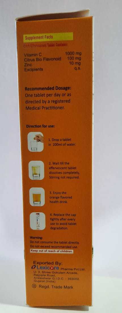 Vitamin C 1000 Mg Effervescent Tablet