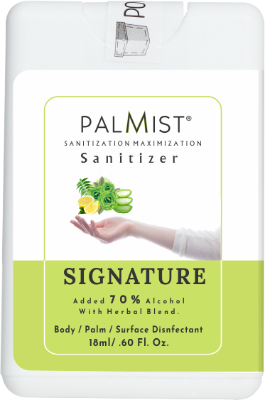 Palmist Multipurpose Sanitizer Spray 18ml - 18 Milliliter, Dry Place Storage | External Use For Adults, Children, Men, And Women, Kills Germs