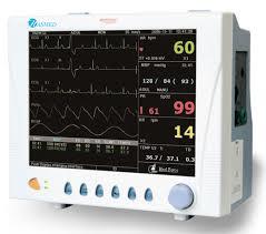 Multi Parameter Patient Monitor - 12.1" Colour TFT LCD Display, Portable with 8 Channel Waveforms | Multi Screen Format, 96 Hour Trend Tracking, Adjustable Alarms, NIBP Measuring with 500 Unit Memory, Rechargeable Battery Backup