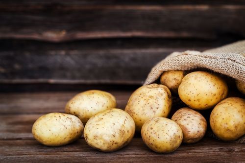 Fresh Potatoes - Medium Size, Round Shape | Yellow Russet Variety from Local Farm, Bulk Packaging