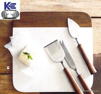Wooden Handle Cheese Set Knives