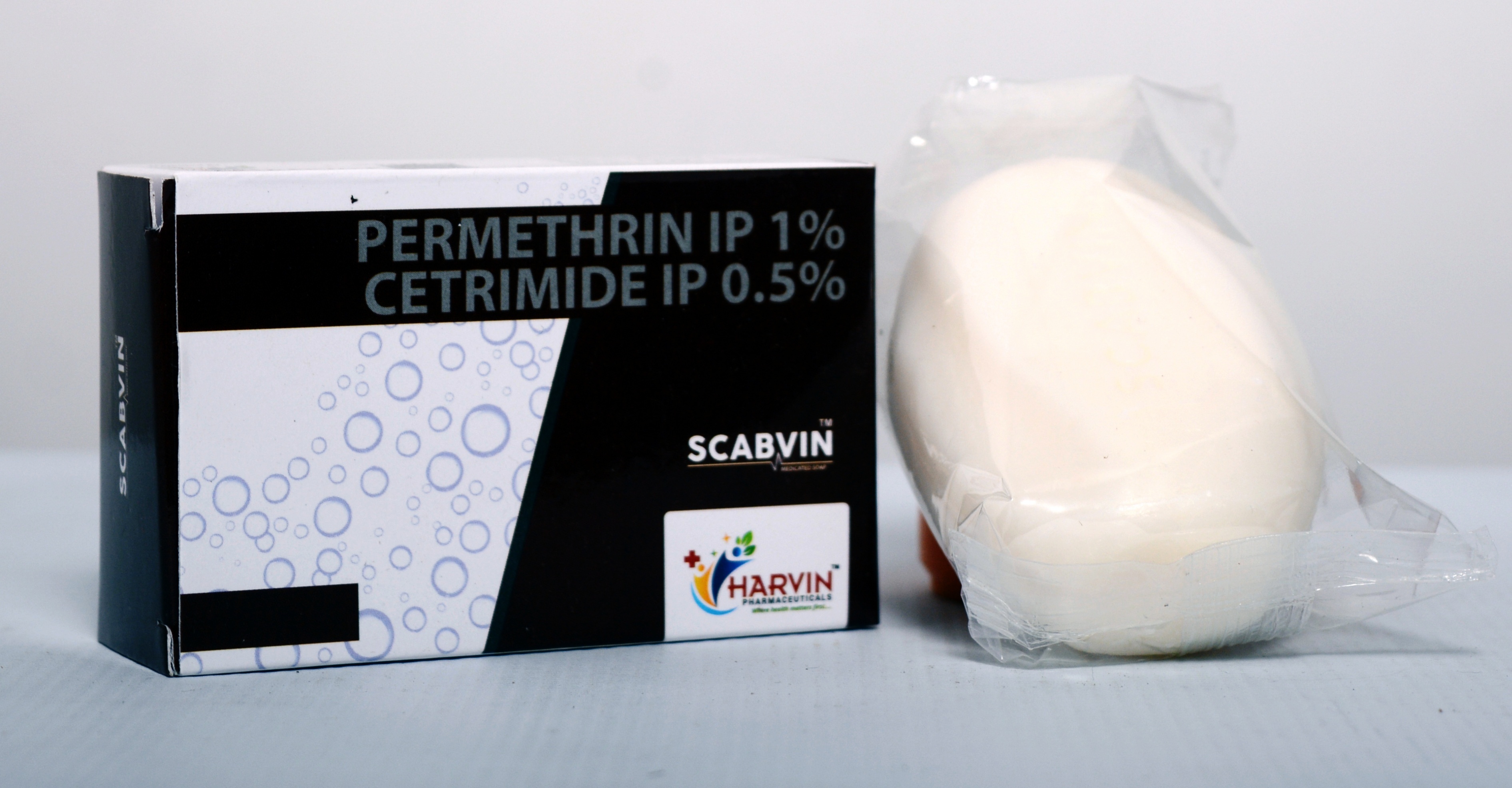 White Permethin+cetrimide Soap