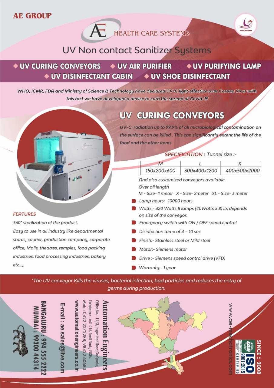 Uv Curing Conveyor