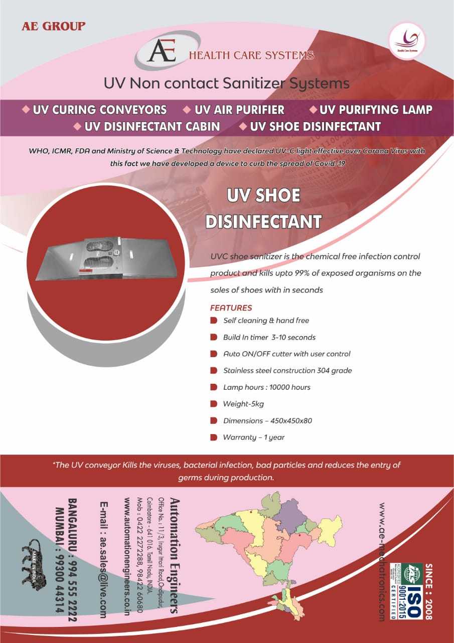 Uv Shoe Disinfectant