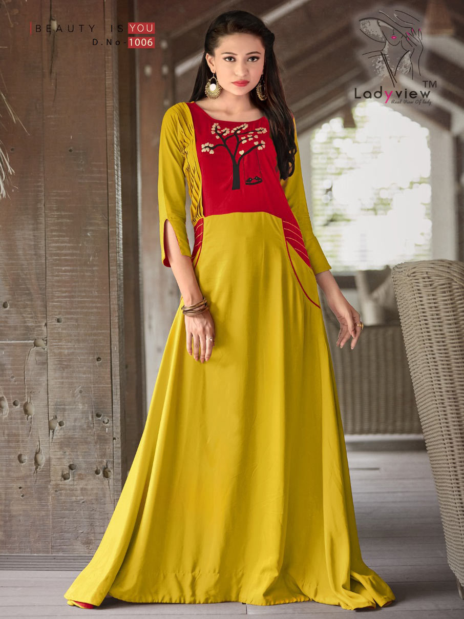Spring Elisha Ladyview Gown Type Wholesale Long Kurta