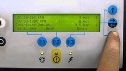 Lubricated Display Controller Chicago Pneumatic Screw Compressors