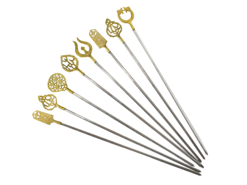 Brass handle Skewer