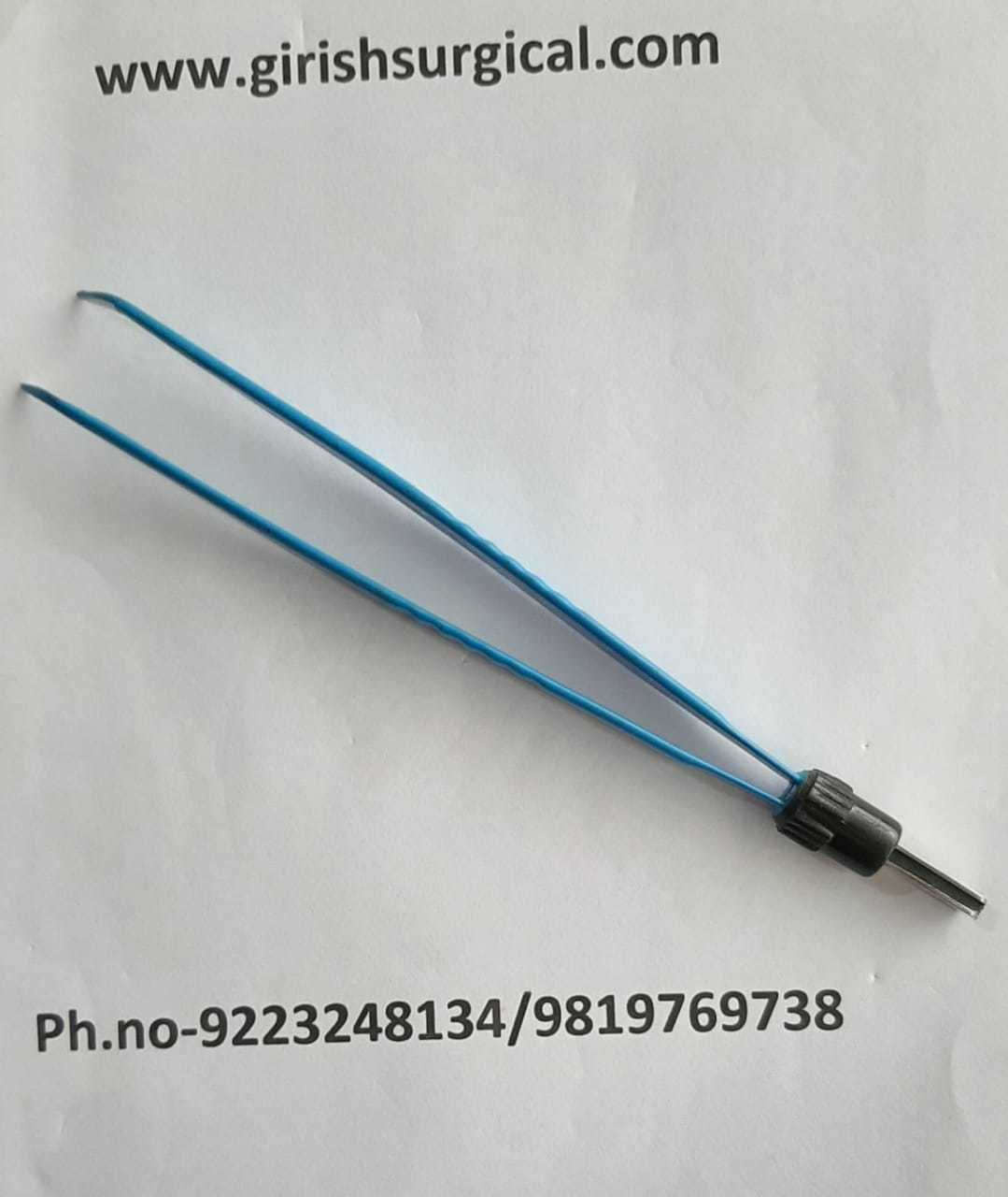 Blue/black Bipolar Forceps Angular