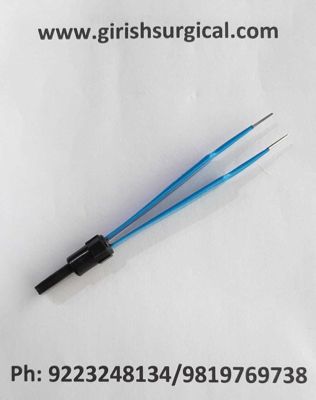 Bipolar Straight Adson Forceps Color Code: Blue
