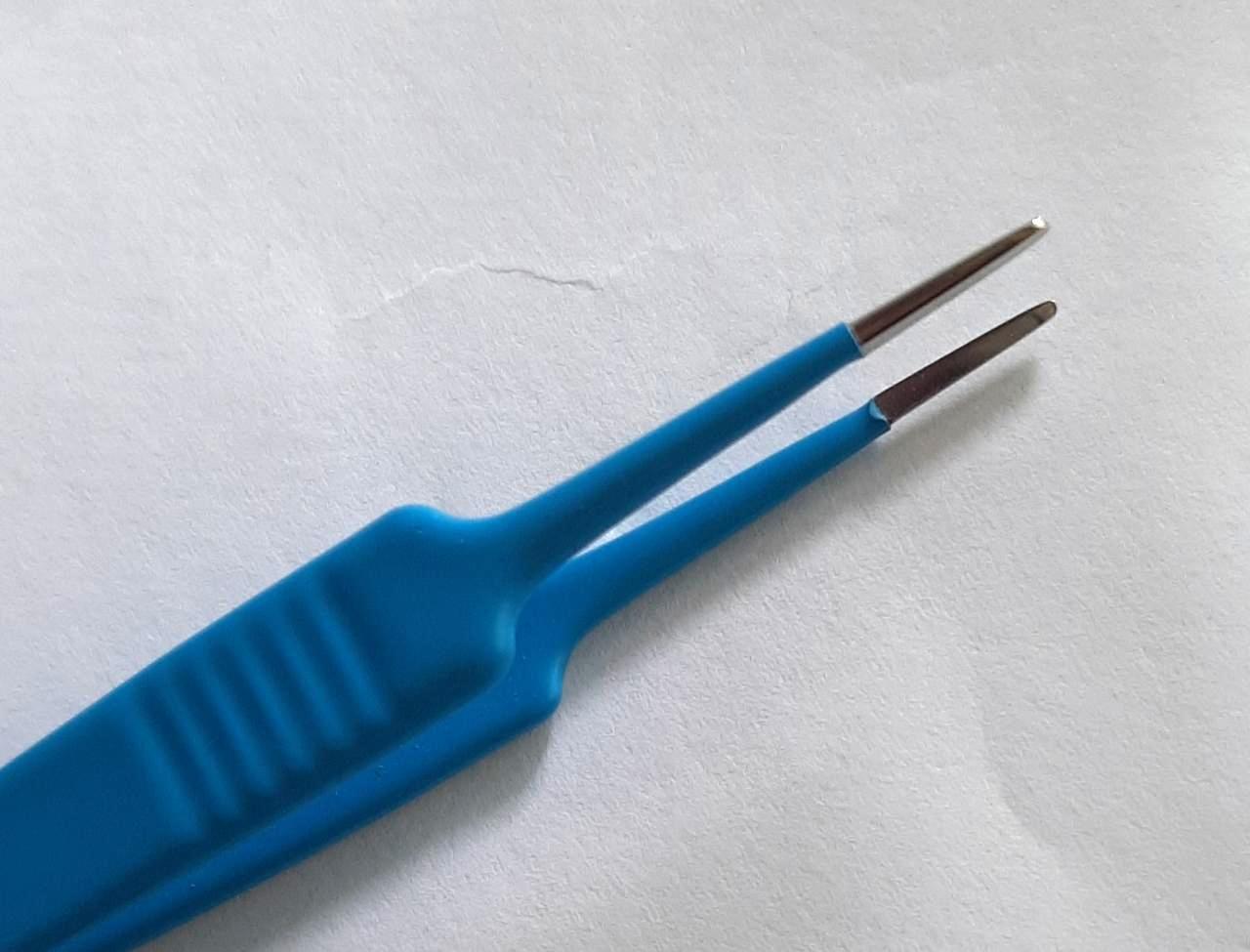 Bipolar Straight Adson Forceps Color Code: Blue