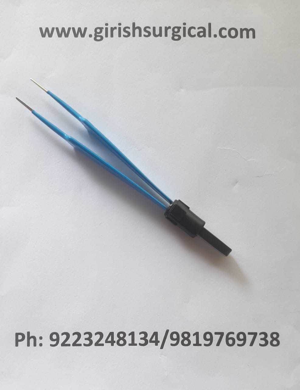 Bipolar Straight Adson Forceps Color Code: Blue