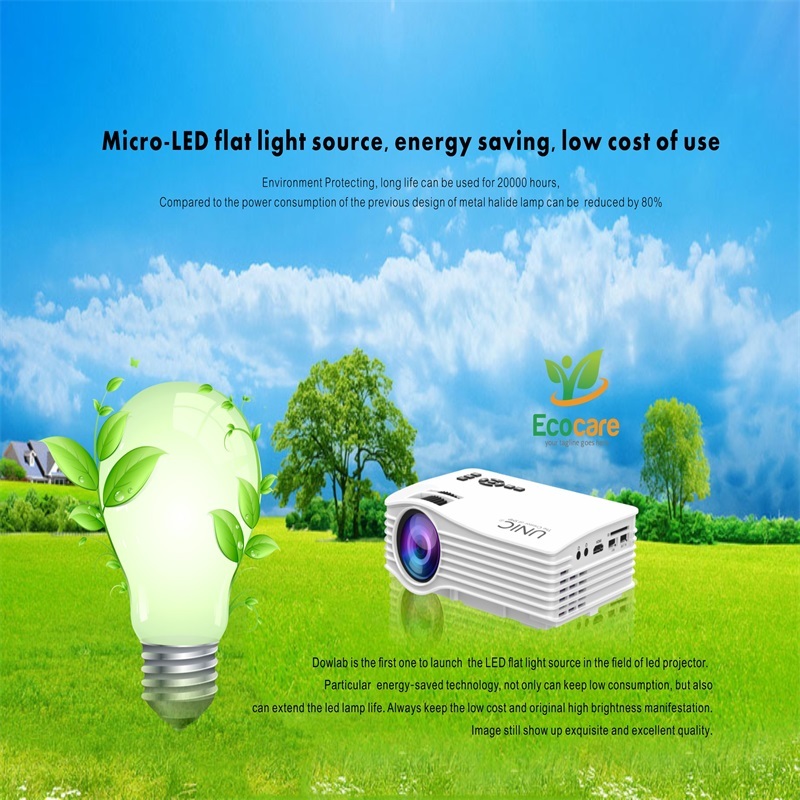 T38 Mini Projector Hd Portable Led Projector Home Theater Application: Ultras Quiet Isolation Dust-proof Design