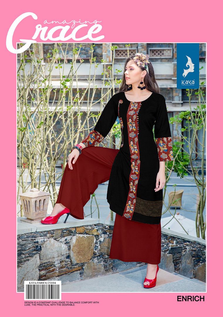 Enrich Cotton Kurtis Catalog Design By Kaya - Cotton Fabric, Sizes M(38), 3xl(48) | For Ladies, Suitable For All Seasons