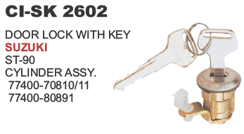 Door Lock with Keys Suzuki