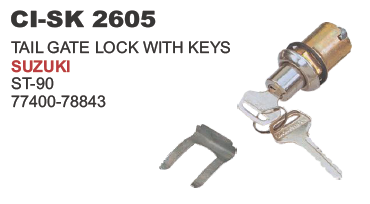 Tail Gate Lock With Keys Suzuki - Vehicle Type: 4 Wheeler, Warranty: Yes | Durable Design for Secure Closure and Easy Access