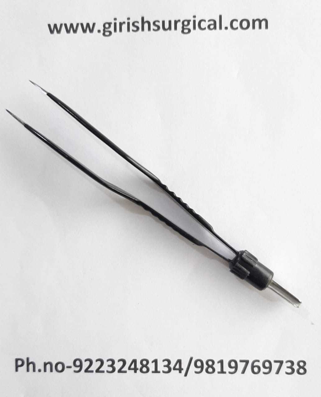 Bipolar Bayonet Forceps - Stainless Steel, 4 To 12 Inches | Reusable, Autoclavable, Lightweight, High Tension Design For Surgical Applications