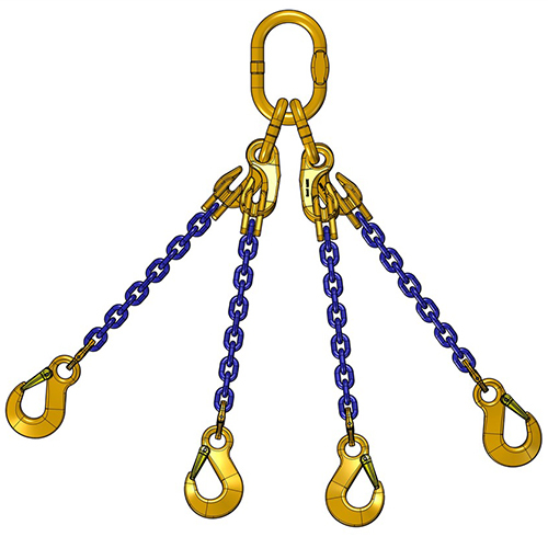 Chain Sling - Alloy Steel, 4-Legged Design, 85 Ton Load Capacity | Durable, Rust Proof, Easy to Operate, Strong