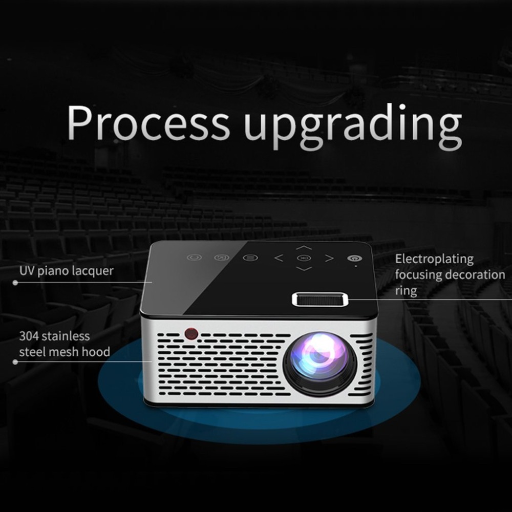 T200 Pocket Mini Led Lcd Projector Touch Sensitive Buttons Home Theater Cinema Hdmi Av Usb Projector Smart Tv