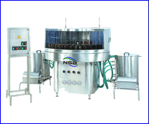 Rotary Bottle Washing Machine - Stainless Steel 304, Electric Drive, Plc Control | Automatic Heavy Duty Design, Low Power Consumption, One Year Warranty