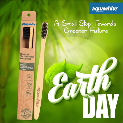 White Aquawhite Bamboo Tooth Brush