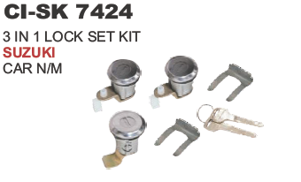 3 in1 Lock set Kit Suzuki Car