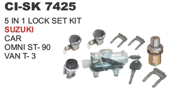 5 in 1 Lock Set Kit Suzuki car Omni, Van
