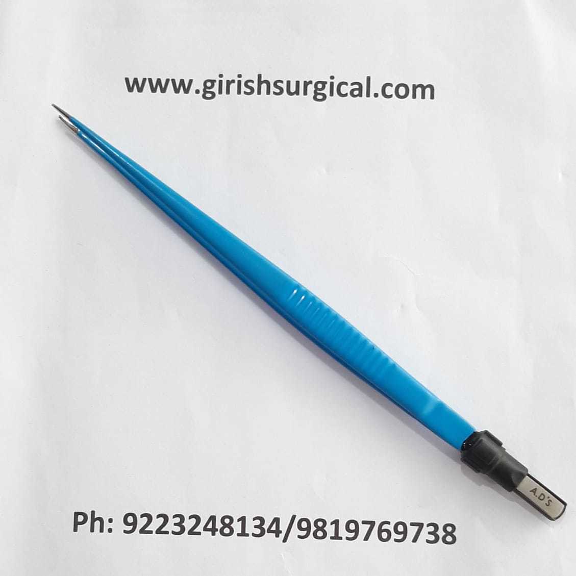 Straight Forceps - Stainless Steel, Tip Widths 0.5mm / 1mm / 2mm, Orange Color | Optimized Thermal Conductibility, Enhanced Bipolar Functionality, Precision Tine Alignment