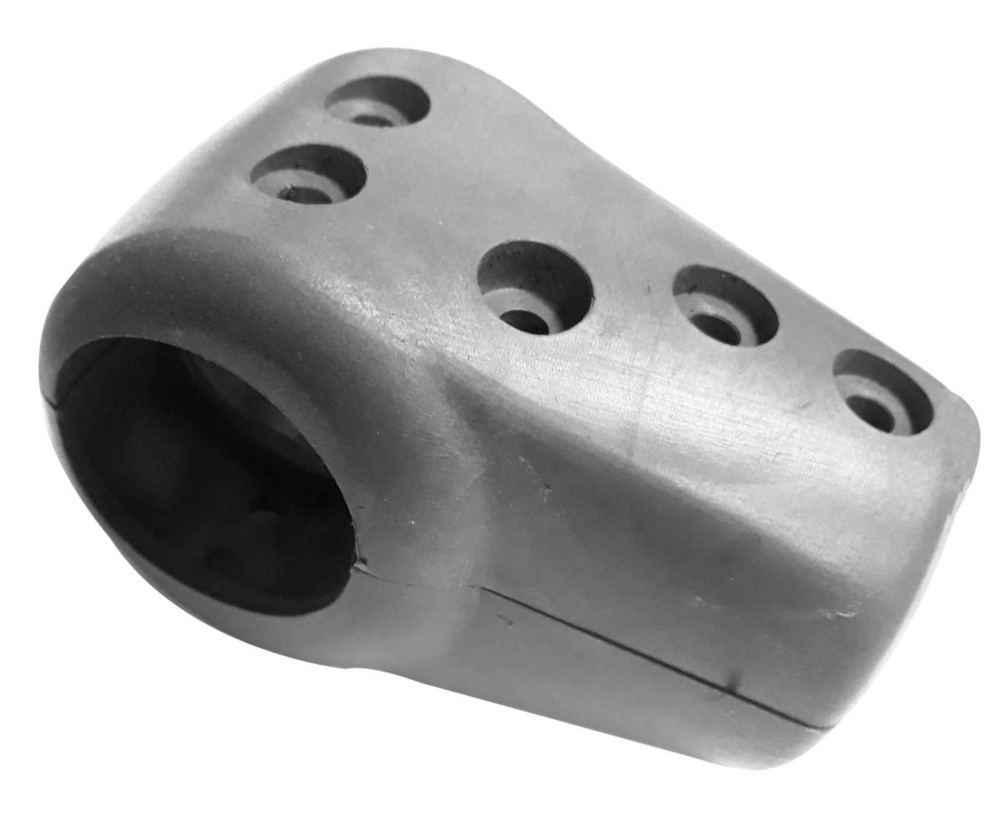 Split Handrail T-Type Bracket 5 Hole Bus - Durable Steel, 4-Wheeler Compatibility | Warranty Included, Versatile Application for Secure Support