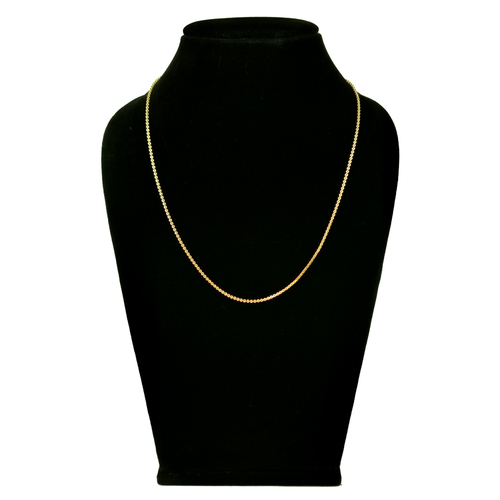 Simple New Design 18 Inches Gold Chain - Alloy, 18 Inch Size, Gold Color , Gold Plated Finish, Ideal for Party, Anniversary, and Gifts for Women