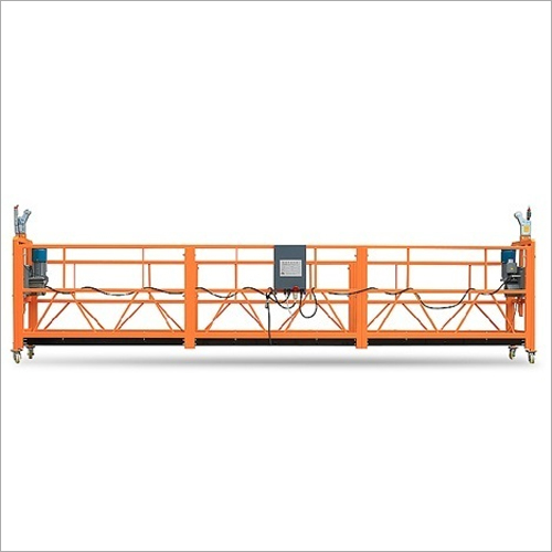 Suspended Rope Platform - Mild Steel, 7.5m X 2.5m X 0.76m, 800kg Load Capacity, 1.8kw X 2 Power, 15nm Braking Torque, 11m/min Ascend Speed, 3 Phase Design, Tilt Proof Safety Locks
