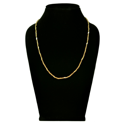 Gold Plated Chain - 18 Inches , Curvy and Slender Design for Women's Gifting on Anniversaries, Parties, and Weddings
