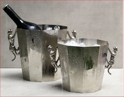 पैंथर हैंडल एल्युमिनियम आइस बुकेट्स