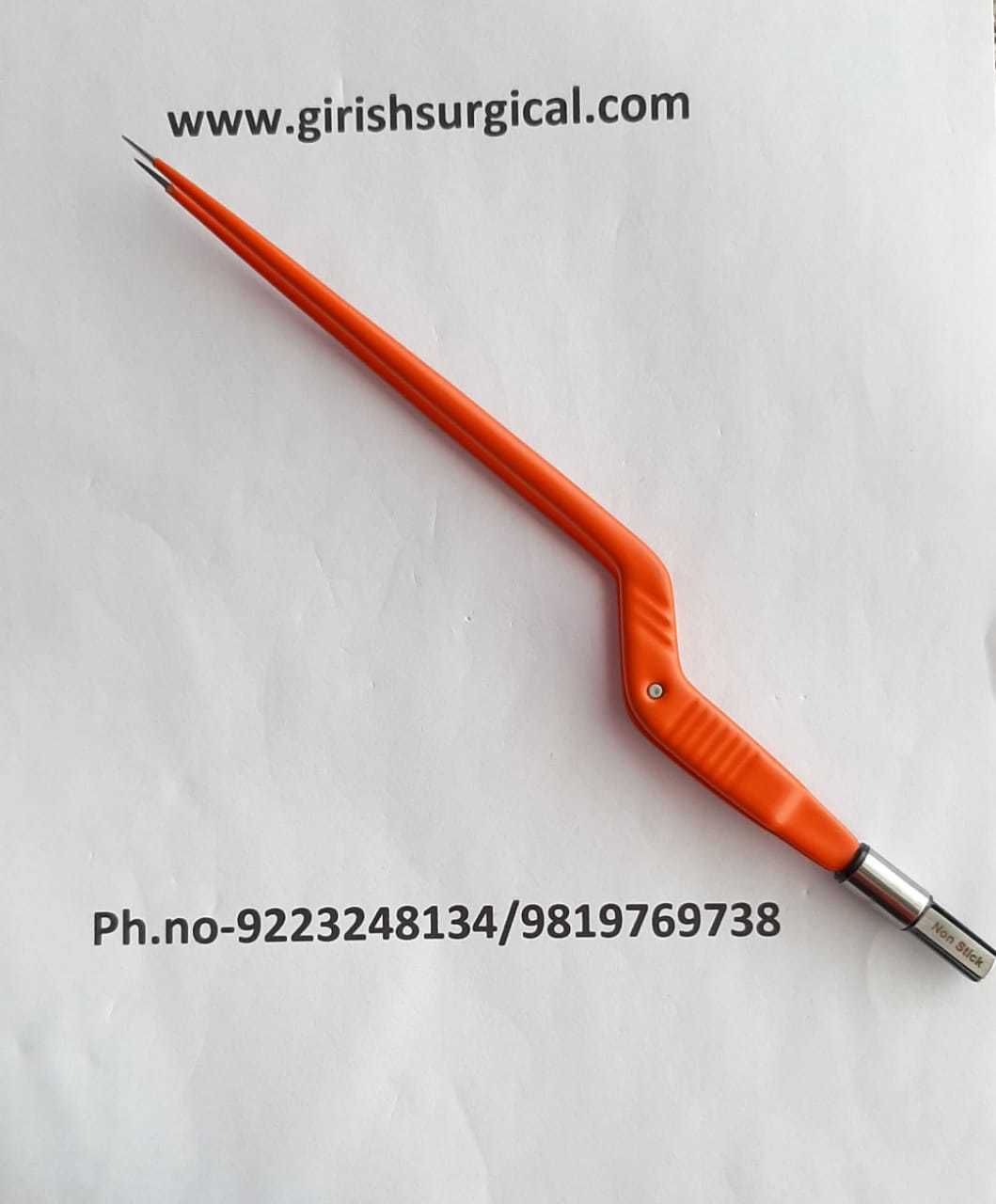 Non Stick Bipolar Bayonet Forceps 22cm Application: Surgical Cautery