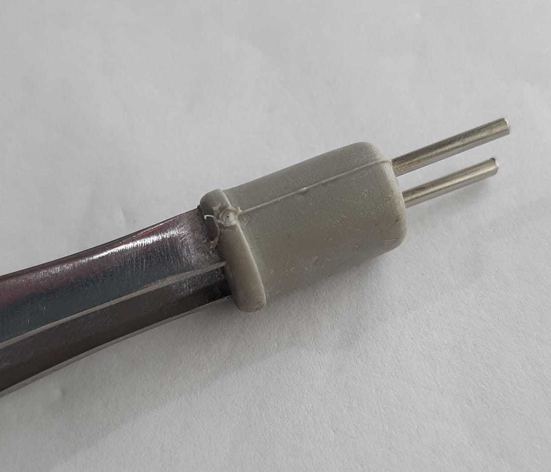 Bipolar Face To Face Straight Forcep Color Code: Blue