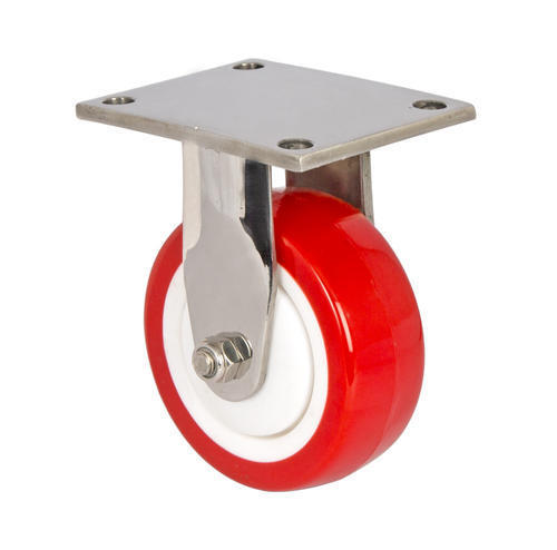 Trolley Castor Wheels - Color: Red