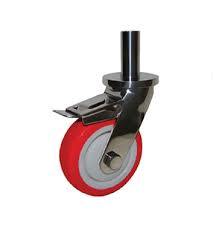 Trolley Castor Wheels - Color: Red