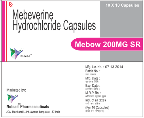 Mebeverine Hydrochloride 200Mg Sustained Release Generic Drugs