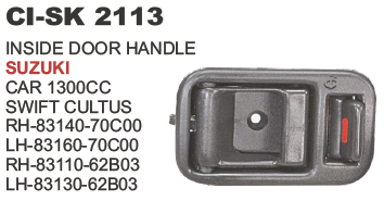 Inside Door Handle Suzuki Car Vehicle Type: 4 Wheeler