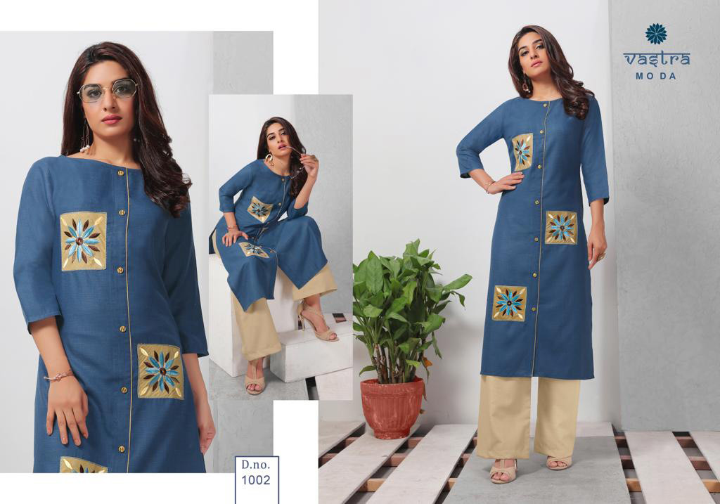 Spring Fashion Vol-1 Vastra Moda Aplique Work Kurti